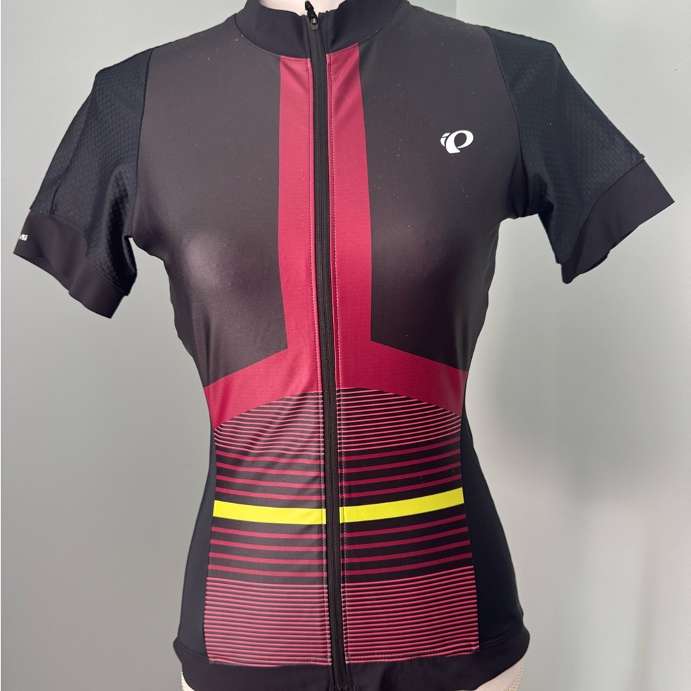 Pearl Izumi Women's ELITE Pursuit Black and Burgundy Cycling Jersey